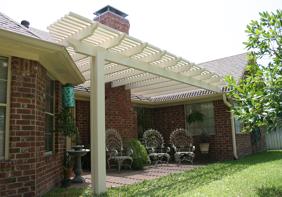 Luxury pergola installation by J Palace Construction in Northern California