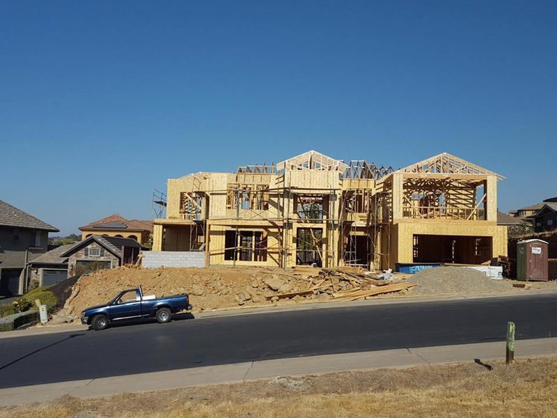 Custom home framing and structural construction by J Palace