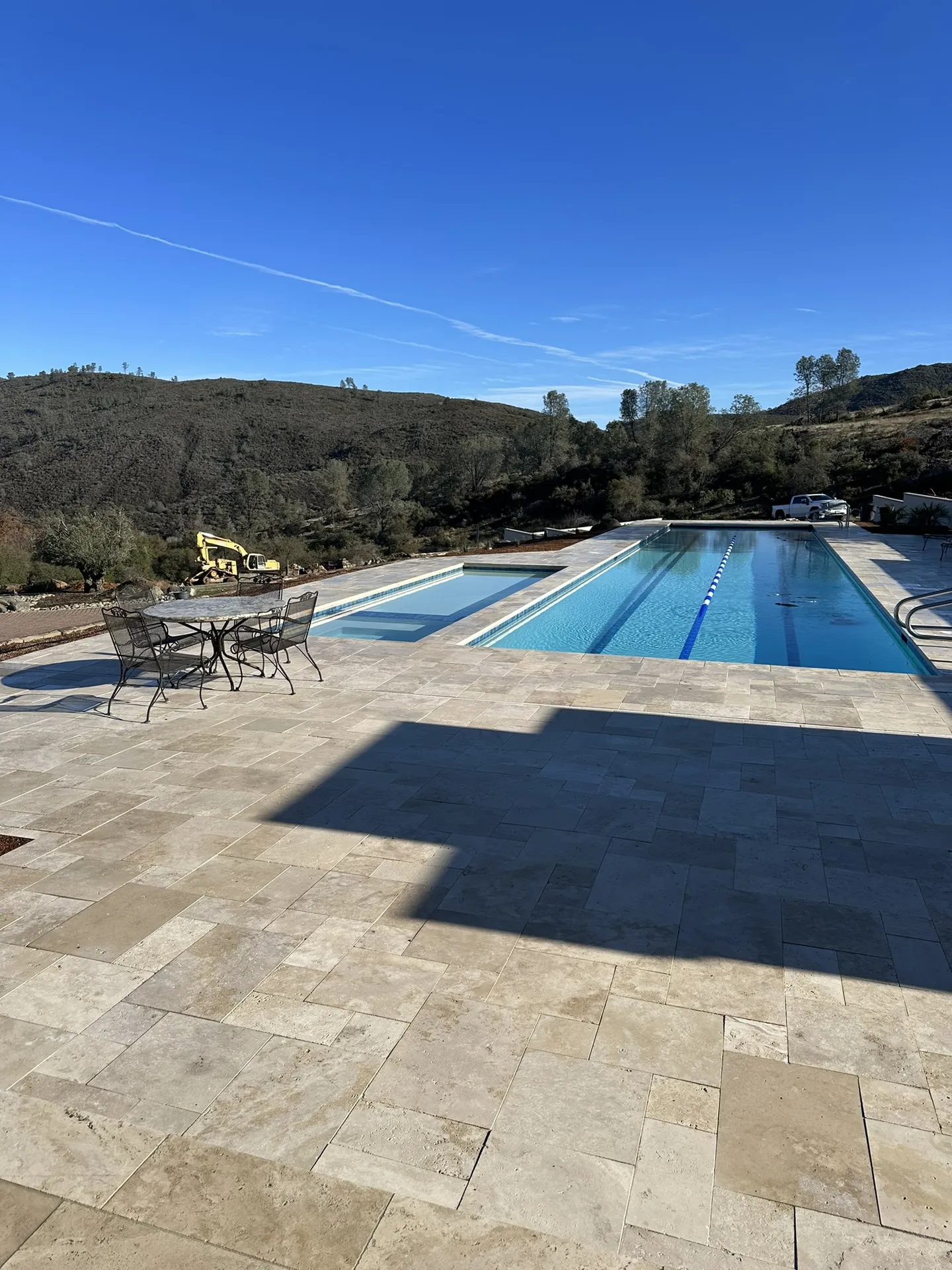 Hillside Lap Pool With Landscape Views