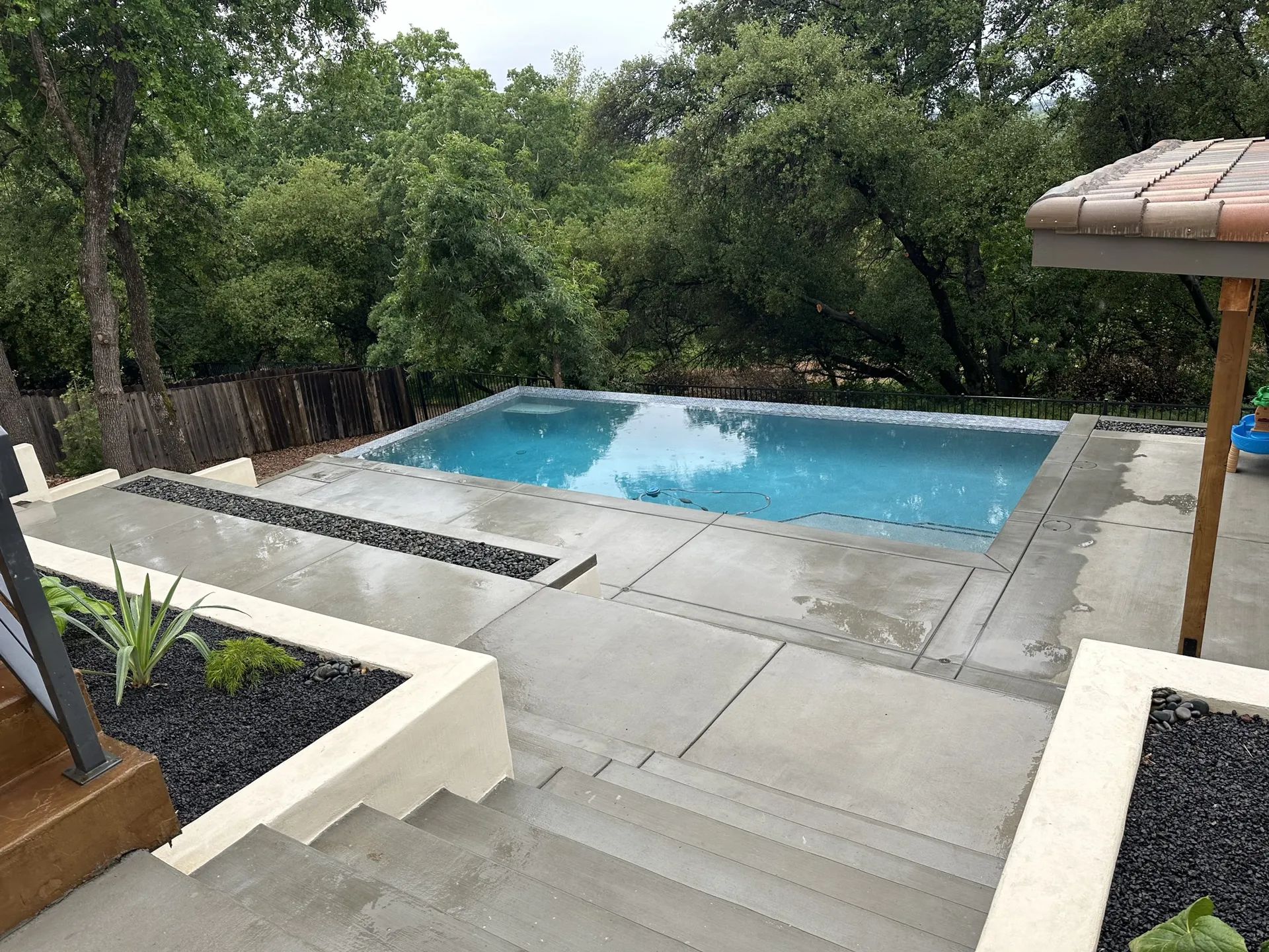 Completed Pergola and Pool Deck