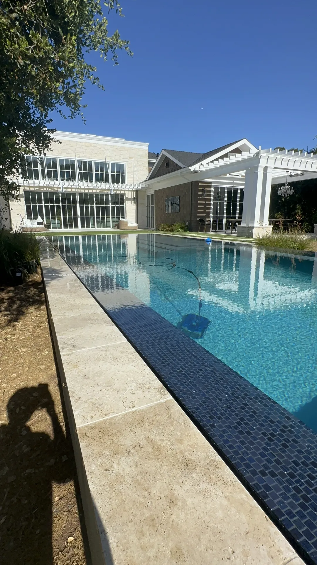 Pool and Spa With White Deck