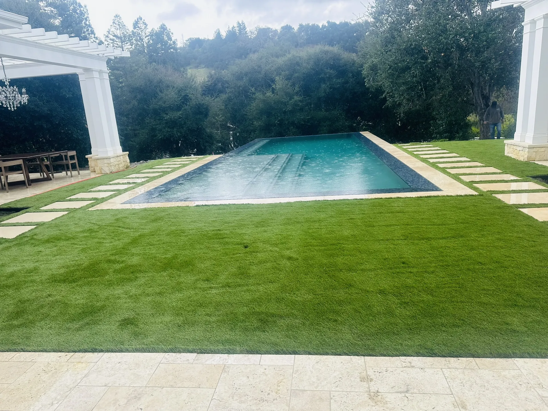 Resort-Style Pool With Lounge Patio